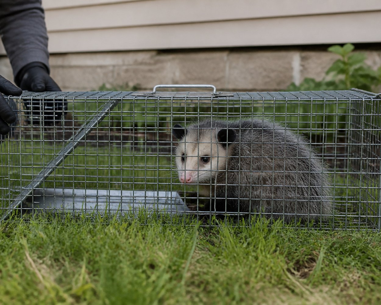 Opossum humane relocation